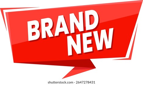 Brand New Red Banner for Product Launches and Fresh Arrivals - Modern Announcement Design
