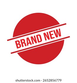Brand New Rubber Stamp. Red Brand New Rubber Grunge Stamp Seal Vector Illustration - Vector