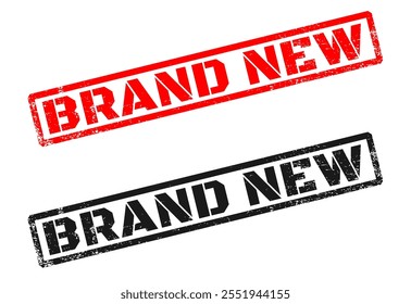 BRAND NEW stamp. Grunge vector text seal. White background.