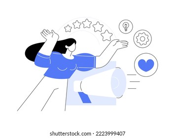 Brand persona abstract concept vector illustration. Brand personalization, customer identification, target marketing, persona qualities and appearance, association, focus group abstract metaphor.