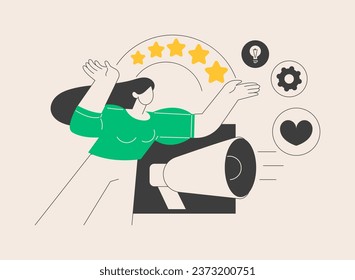 Brand persona abstract concept vector illustration. Brand personalization, customer identification, target marketing, persona qualities and appearance, association, focus group abstract metaphor.