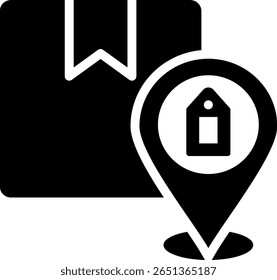 Brand Positioning Icon Glyph Vector Illustration