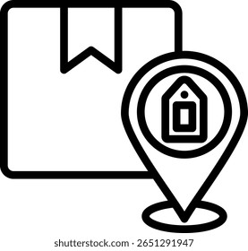 Brand Positioning Icon Outline Vector Illustration