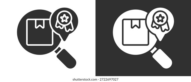 Icono de posicionamiento de marca conjunto de Colección de Vector aislado en blanco y negro