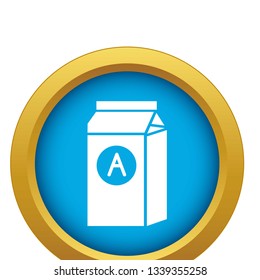 Brand product company icon blue vector isolated on white background for any design