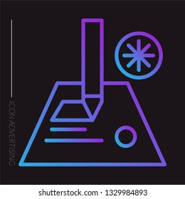 Brand project icon . branding project vector icons for web design.