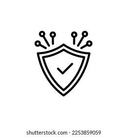 Icono de Protección de marca en vector. Logotipo