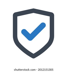 Icono de protección de marca.seguridad,comprobación (ilustración vectorial)