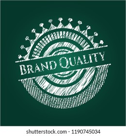 Brand Quality chalkboard emblem