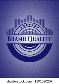 Brand Quality with jean texture