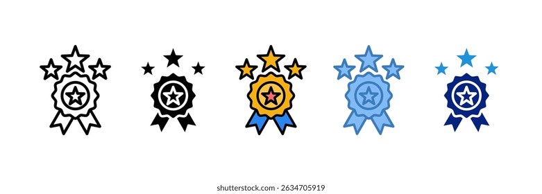 Elemento de icono de reputación de marca para el diseño
