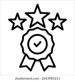 Elemento de icono de reputación de marca para el diseño