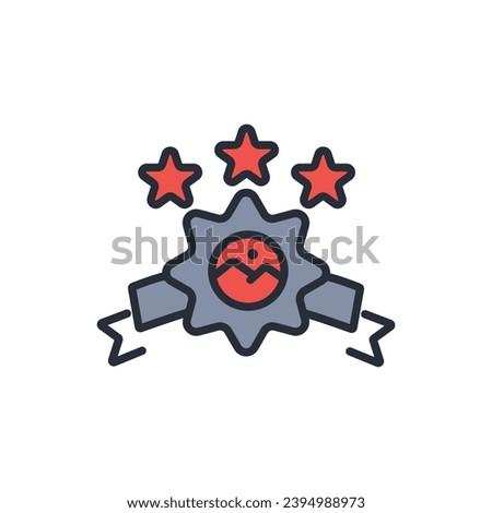 brand reputation icon. vector.Editable stroke.linear style sign for use web design,logo.Symbol illustration.