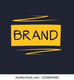 Brand seal stamp, Vector illustration.