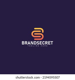 Brand Secret logo design vector
