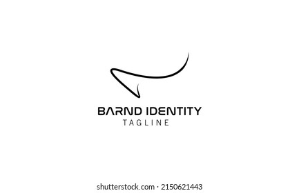 Brand Signature Identity Abstract Line Art Logo Design.