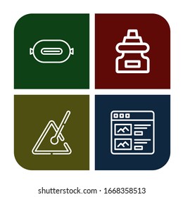 brand simple icons set. Contains such icons as P t, Dropper, Triangle, Products, can be used for web, mobile and logo