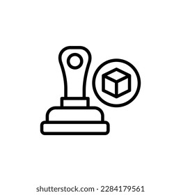 Brand Stamp icon in vector. Illustration