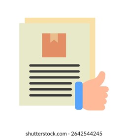 Brand Story flat color, mini illustration icon. use for modern concept, print, UI, UX kit, web and app development. Vector related to product offering, marketing, business.