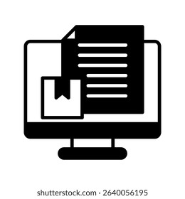 Brand Story glyph, mini illustration icon. use for modern concept, print, UI, UX kit, web and app development. Vector related to product offering, marketing, business.