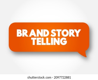 Brand Story Telling Text Message Bubble, Concept Background