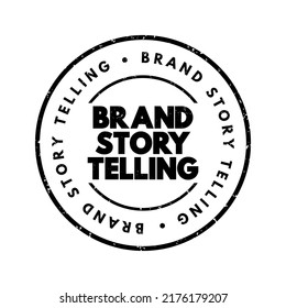Brand Story Telling Text Stamp, Concept Background