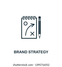 Brand Strategy Icon. Creative Element Design From Business Strategy Icons Collection. Pixel Perfect Brand Strategy Icon For Web Design, Apps, Software, Print Usage.