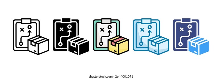 Brand Strategy Icon Set Multiple Style Collection