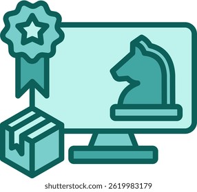 Brand Strategy Icon Solid Vector Illustration
