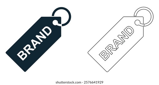 brand tag icon vector, for e-commerce, retail, marketing, branding, or promotional design