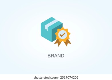 Ilustración de símbolo de signo de logotipo o Vector de marca