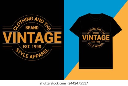 Brand Vintage Est. 1998 T-Shirt Designs