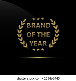 Brand of the year. Business concept vector illustration.