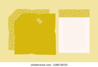 Branded envelope and letter design, cutout template, 	smooth freeform
