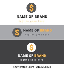 Logo de tipo abstracto con marcas y atractivos para marca en línea y tienda de comercio electrónico