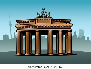 The Brandenburg Gate in Berlin