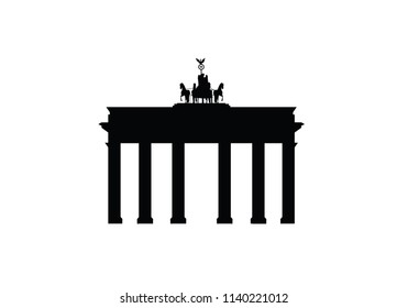 Brandenburg gate Berlin the capital of Germany building architecture