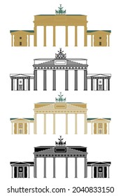 Puerta de Brandenburgo en Berlín, Alemania
