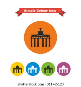 Brandenburg gate icon