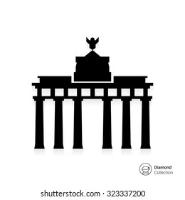 Brandenburg gate icon