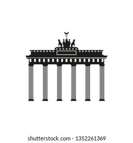 Brandenburg gate icon Berlin building travel