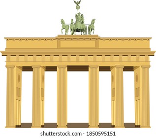 Das Brandenburger Tor am Pariser Platz in Berlin, Deutschland