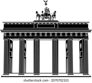 Das Brandenburger Tor am Pariser Platz in Berlin, Deutschland