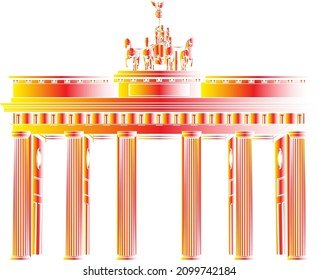 Das Brandenburger Tor am Pariser Platz in Berlin, Deutschland