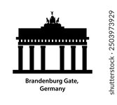 Brandenburg Gate Monument Silhouette - Berlin