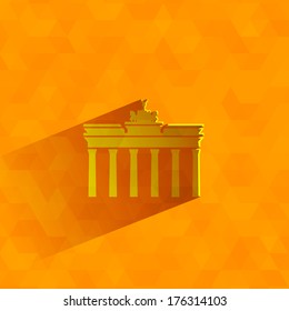 Brandenburg Gate. Vector format