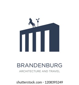 Brandenburg icon. Trendy flat vector Brandenburg icon on white background from Architecture and Travel collection, vector illustration can be use for web and mobile, eps10