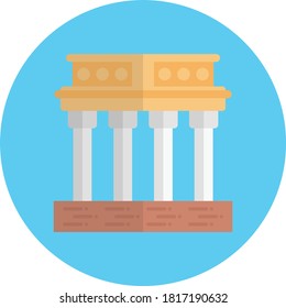 Brandenburg vector flat color icon 