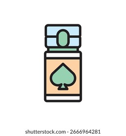 Ilustración vectorial de icono de botella de marca