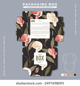 branding box packaging template design 54